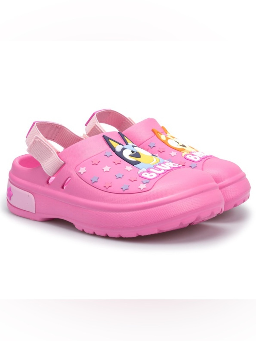 Bluey Toddler Pink Star Clog